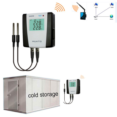 China Exactitud S400W del maderero de la temperatura de Zigbee de la conservación en cámara frigorífica y de datos de la humedad alta proveedor