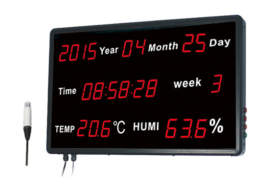 China Reloj interior Digital del monitor de la humedad del termómetro/del termómetro del indicador digital proveedor