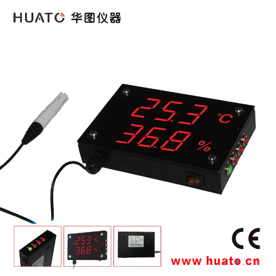 China Higrómetro visual del termómetro de 10 del metro Digitaces de la distancia con la pantalla LED externa del rojo de la punta de prueba proveedor