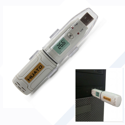 China Maderero de datos de la temperatura del USB, indicadores luminosos del maderero de datos de la humedad de los temporeros USB LED proveedor