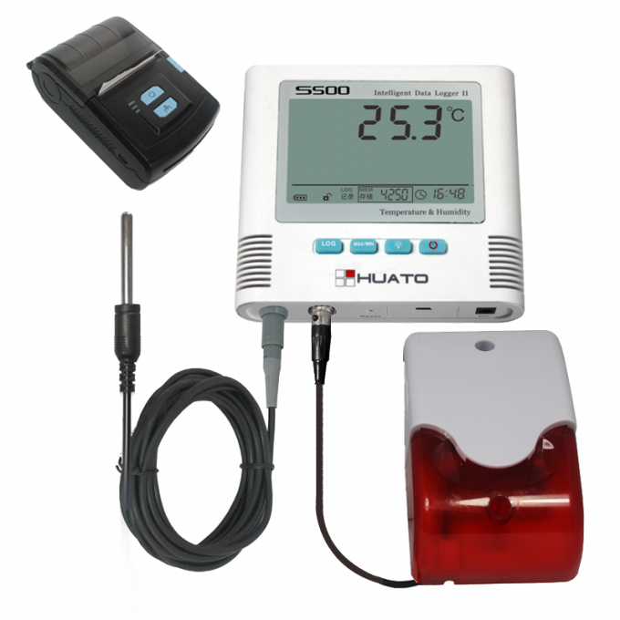 Maderero de datos al aire libre de la temperatura, termómetro de