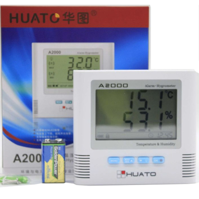 China Pared/escritorio del reloj del higrómetro del termómetro de Digitaces Lcd de la alta exactitud aumentable proveedor